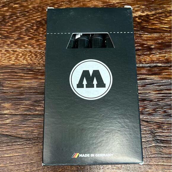 Molotow One4All Acrylic Pump Marker in Signal Black. 2mm Fine Tip. 6-Pack. NIB! - Picture 3 of 11